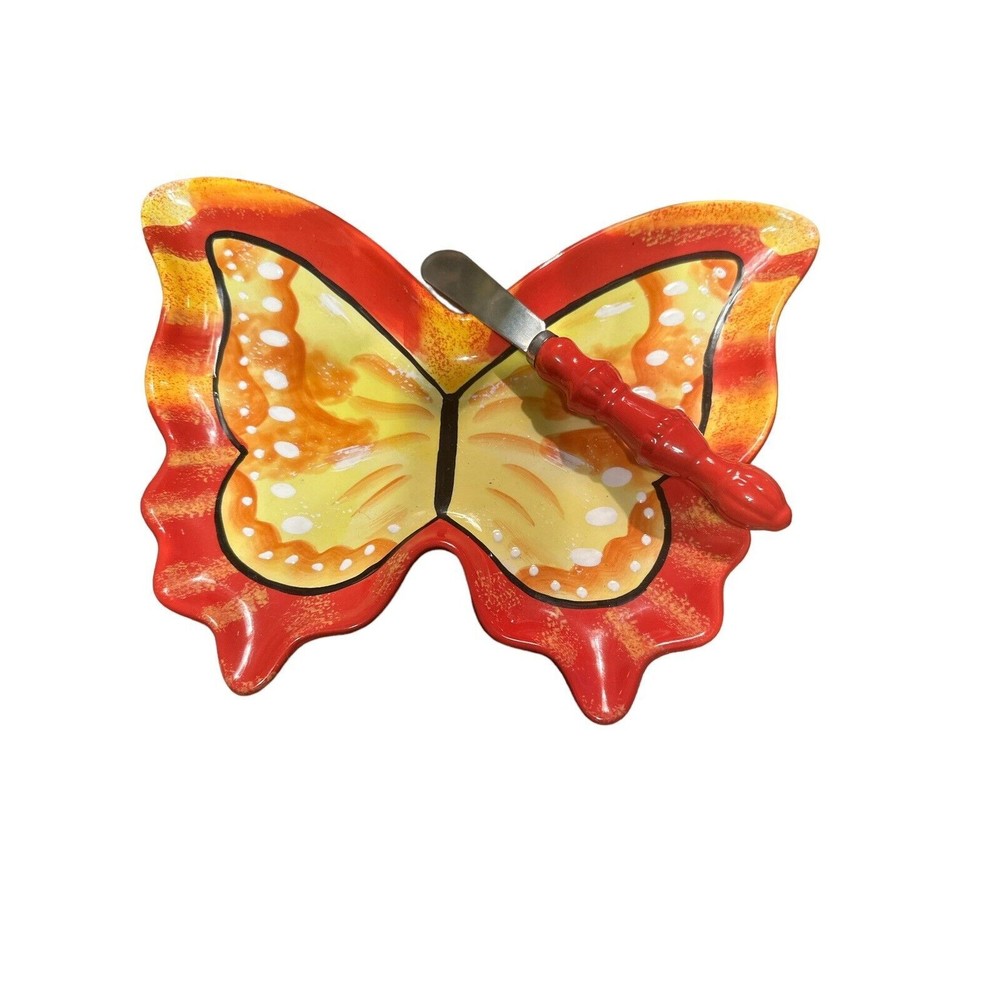 Grassland‎ roads Butterfly Serving Platter With Spreader